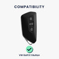 VW Golf 8 3-Button Car Key Cover Honeycomb