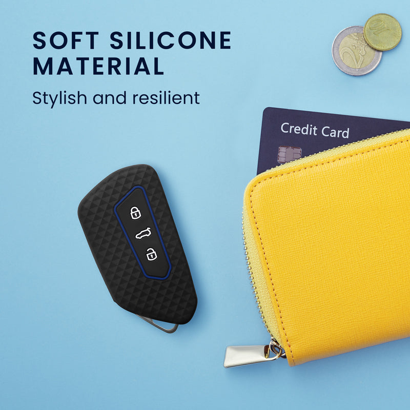 VW Golf 8 3-Button Car Key Cover Honeycomb