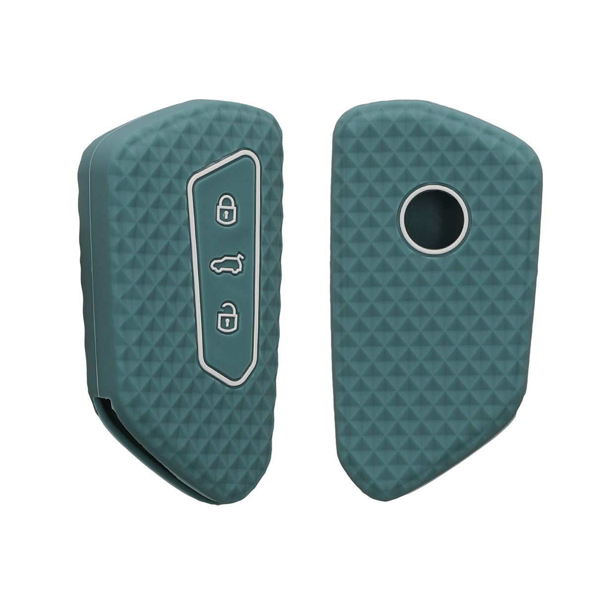 VW Golf 8 3-Button Car Key Cover Honeycomb