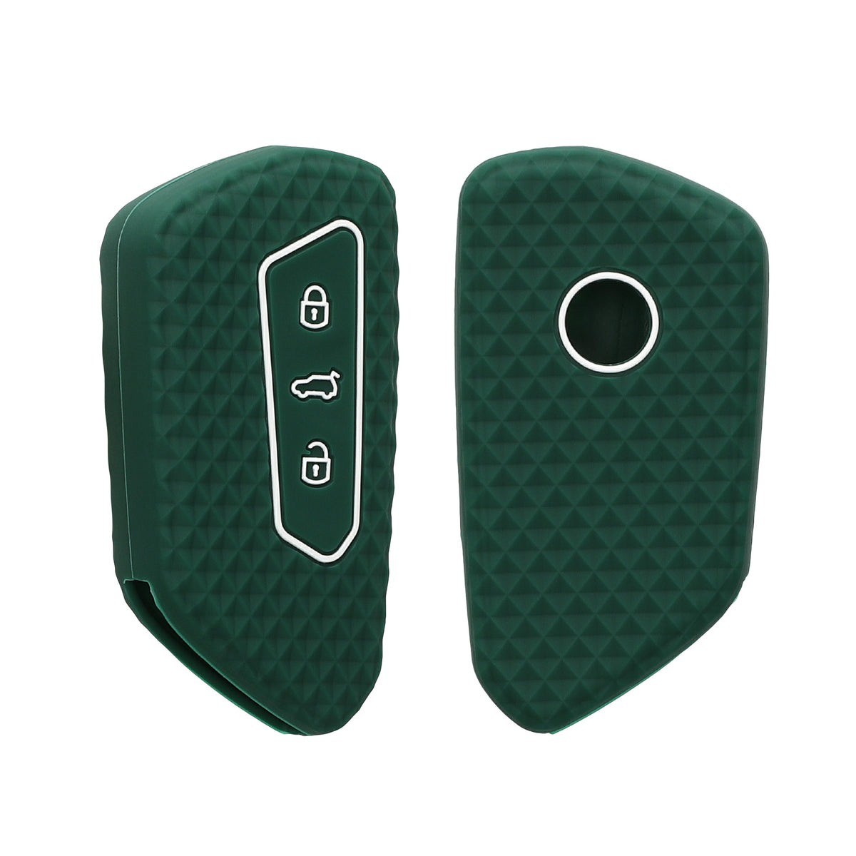 VW Golf 8 3-Button Car Key Cover Honeycomb