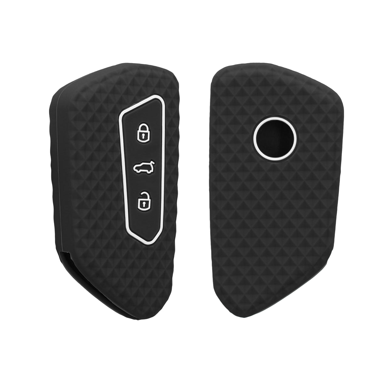 VW Golf 8 3-Button Car Key Cover Honeycomb