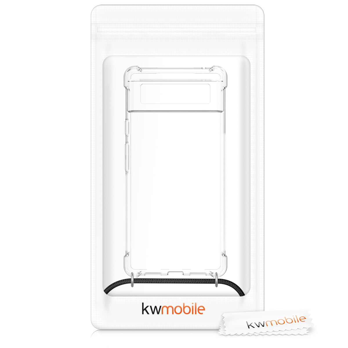 Google Pixel 6 Silicone Necklace Phone Case Clear