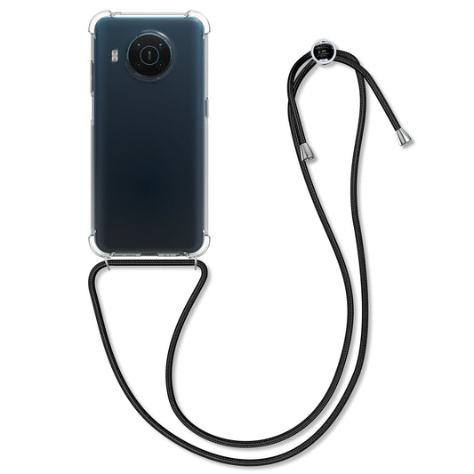 kwmobile Necklace Case compatible with Nokia X20 / X10 Silicone Cover with Lanyard Mobile Phone Case