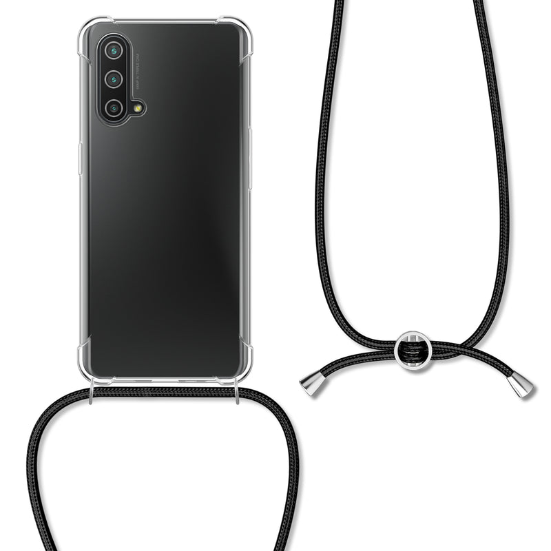 kwmobile Necklace Case compatible with OnePlus Nord CE 5G Cover Silicone Case with Lanyard Phone Case