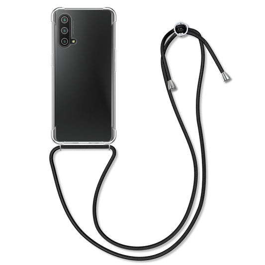 kwmobile Necklace Case compatible with OnePlus Nord CE 5G Cover Silicone Case with Lanyard Phone Case