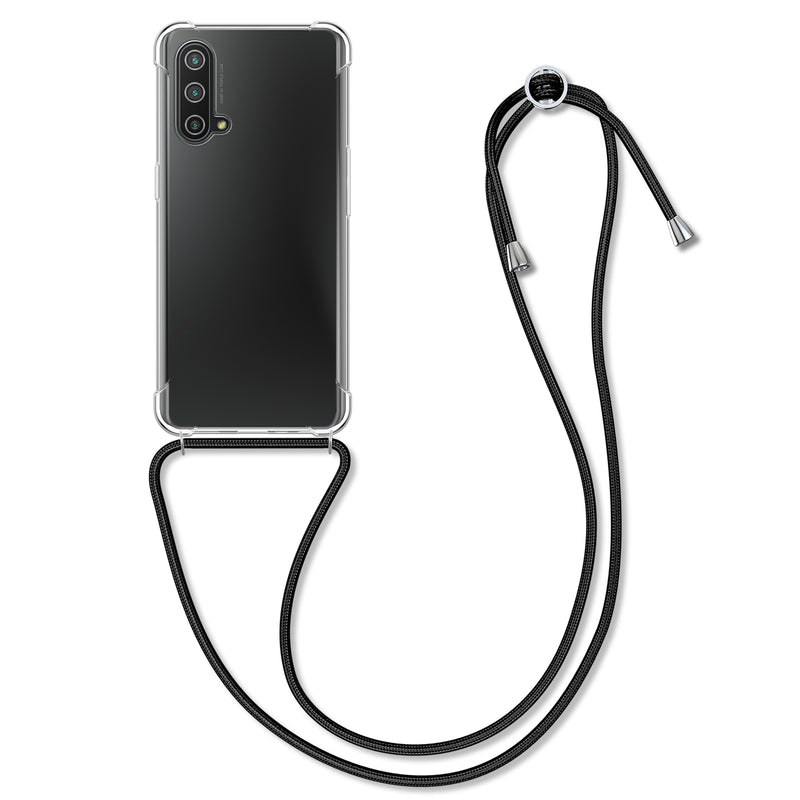 kwmobile Necklace Case compatible with OnePlus Nord CE 5G Cover Silicone Case with Lanyard Phone Case