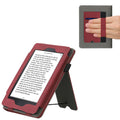 Flip Case with Hand Strap for Amazon Kindle Paperwhite Faux Leather