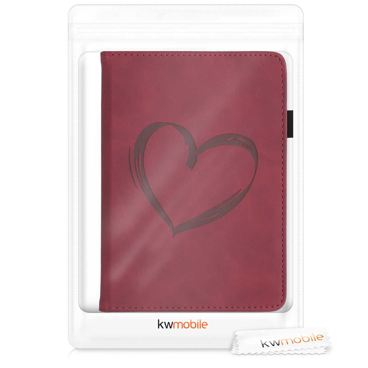 Flip Case with Hand Strap for Amazon Kindle Paperwhite Faux Leather