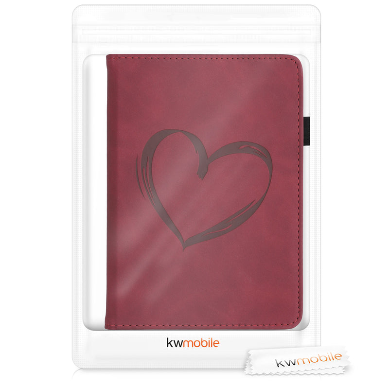 Flip Case with Hand Strap for Amazon Kindle Paperwhite Faux Leather