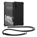 kwmobile Necklace Case Compatible with OnePlus Nord Cover - Case with Lanyard - Silicone Protective Cover
