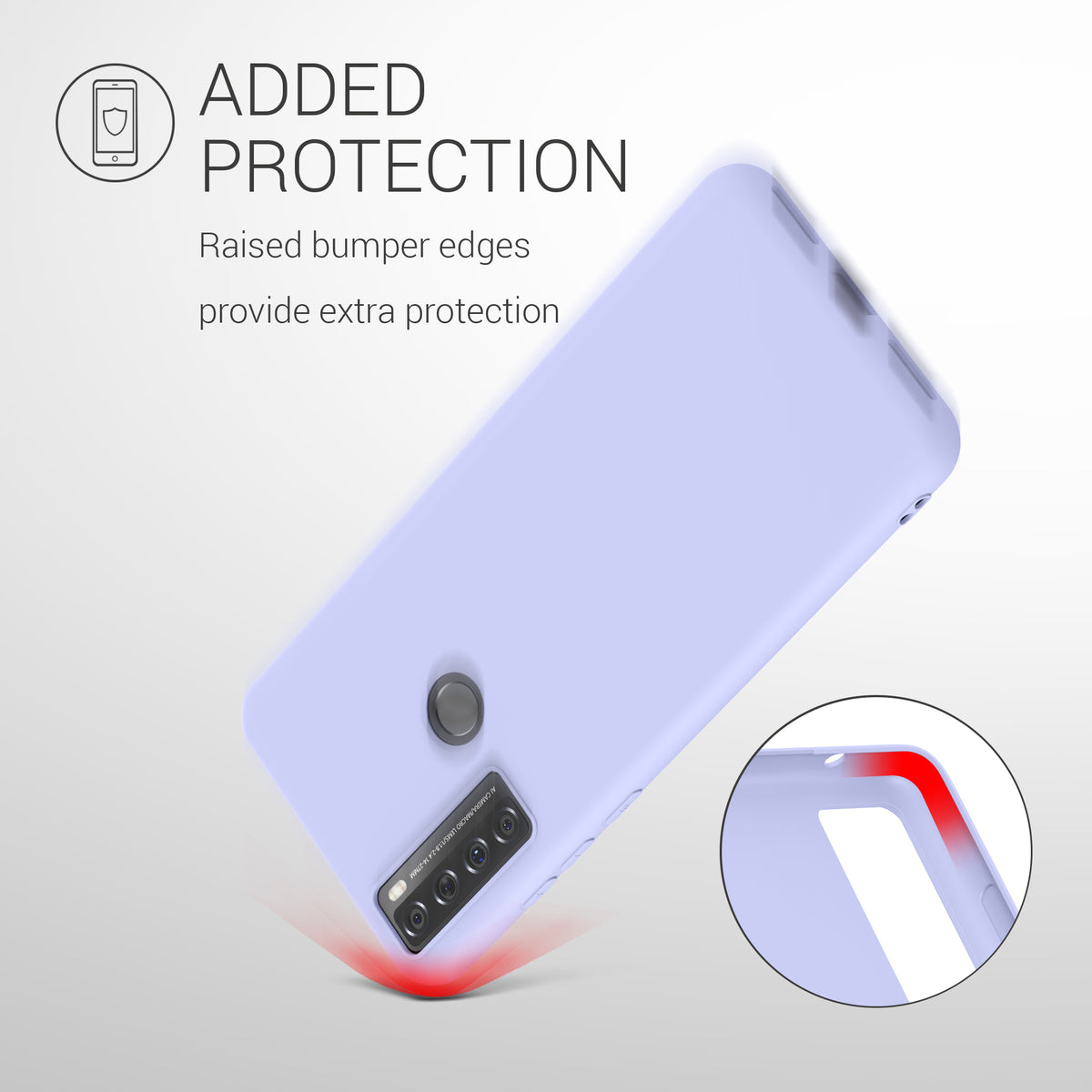 kwmobile Case for TCL 20 SE - Wireless Charging - Protective Cover