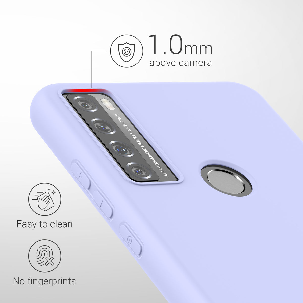 kwmobile Case for TCL 20 SE - Wireless Charging - Protective Cover