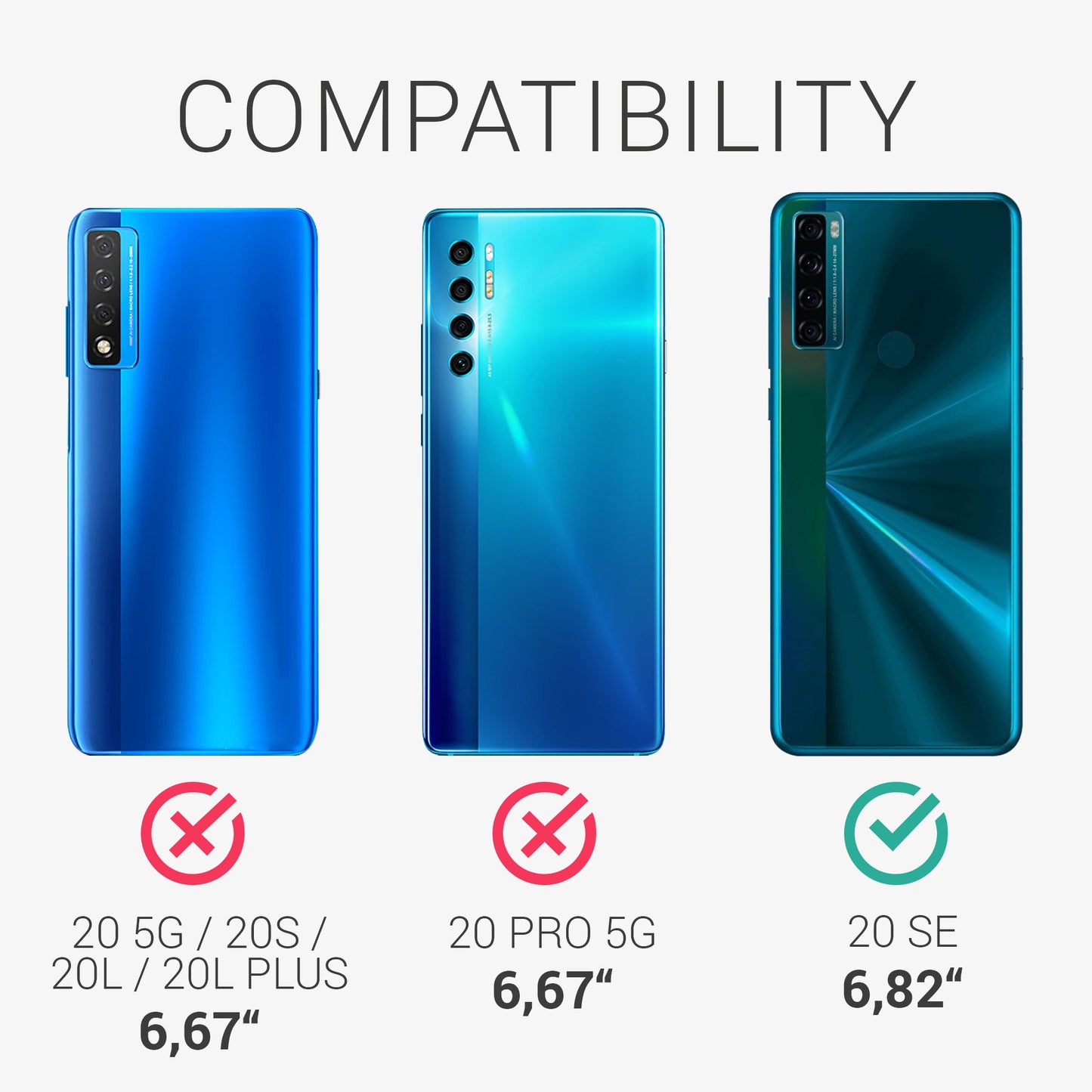kwmobile Case for TCL 20 SE - Wireless Charging - Protective Cover