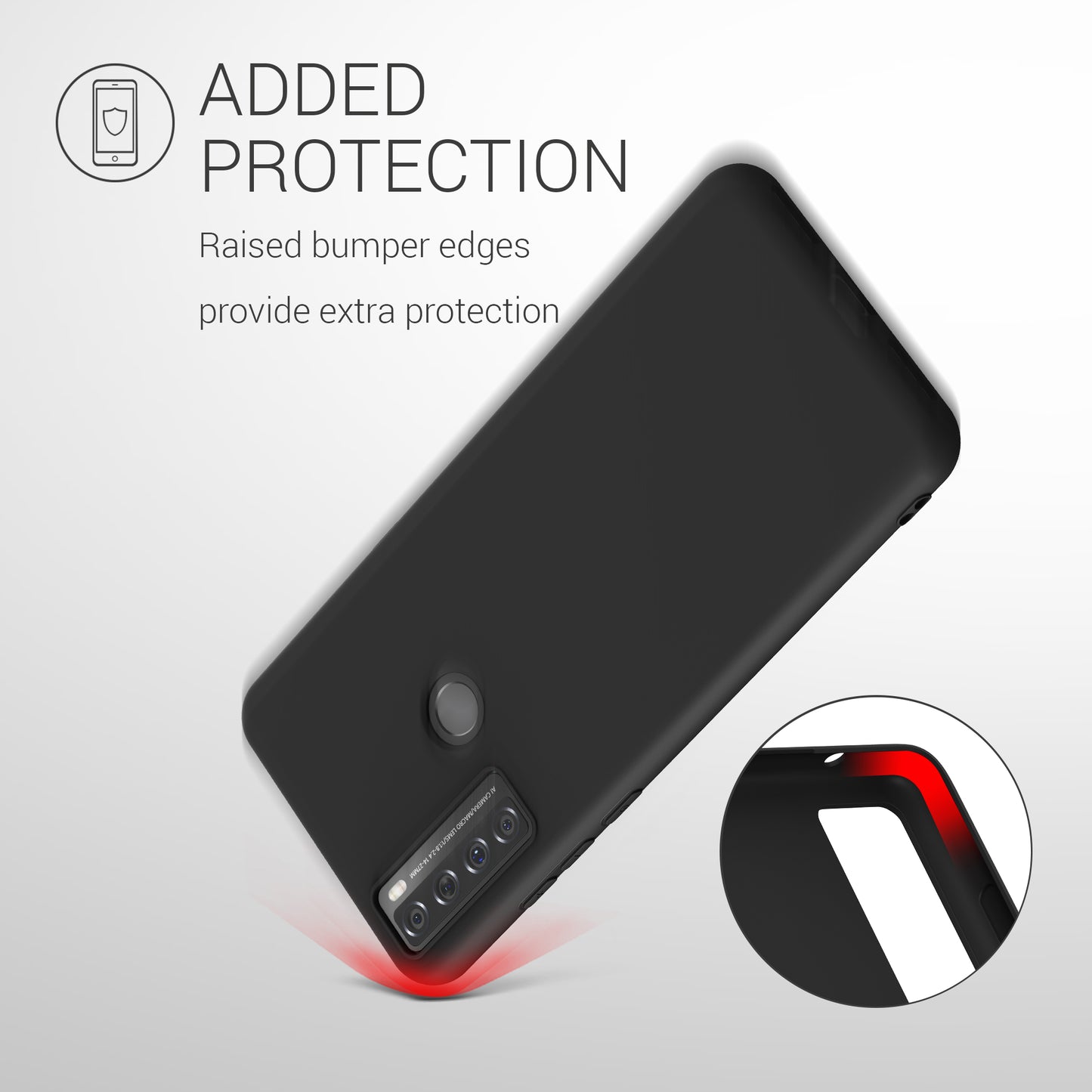 kwmobile Case for TCL 20 SE - Wireless Charging - Protective Cover
