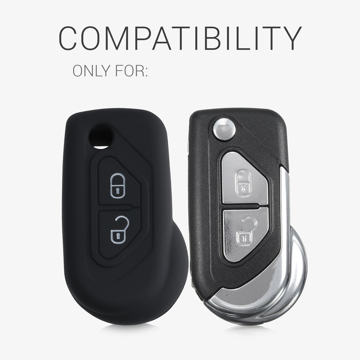 Citroen DS3 C3 2-Button Silicone Car Key Cover