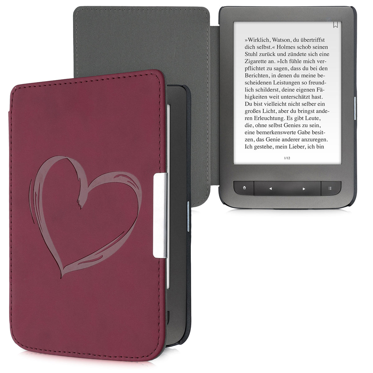 eReader Case for Pocketbook Touch Lux 3/Basic Lux/Basic Touch 2 with Auto Sleep