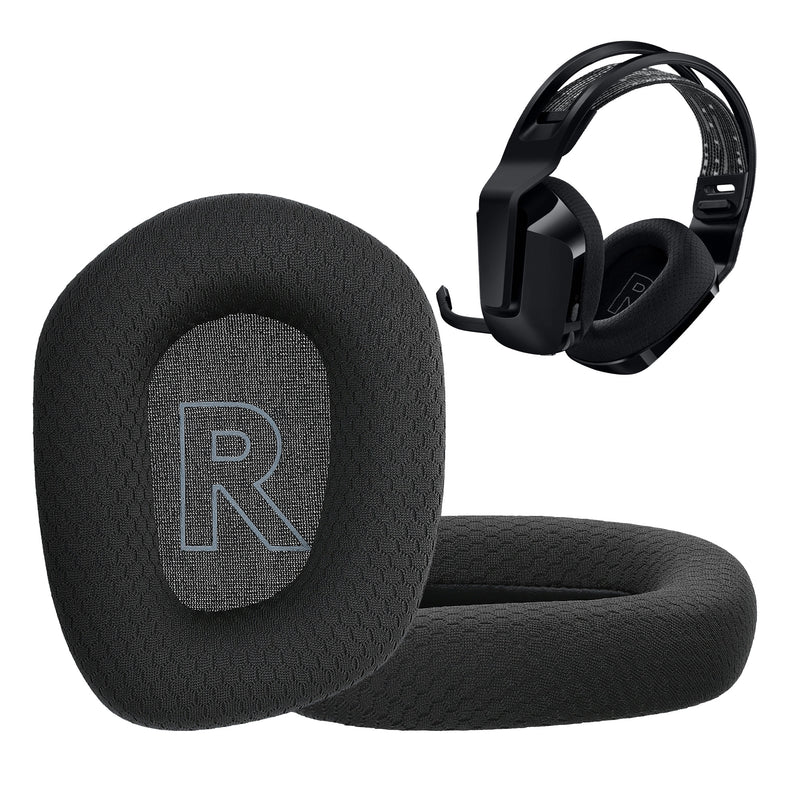 kwmobile 2x Velours Ohr Polster für Logitech G733 Ohrpolster - Ersatz Ohrpolster - Kopfhörer Ersatzteile - Kopfhörer Ersatzpolster für Over Ear Headphones Schwarz  