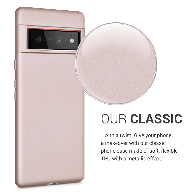 kwmobile Phone Case for Google Pixel 6 Pro - Shimmering Silicone Case - Protective Cover