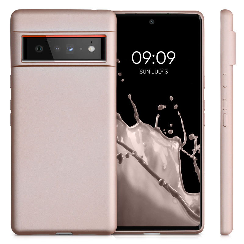 kwmobile Phone Case for Google Pixel 6 Pro - Shimmering Silicone Case - Protective Cover