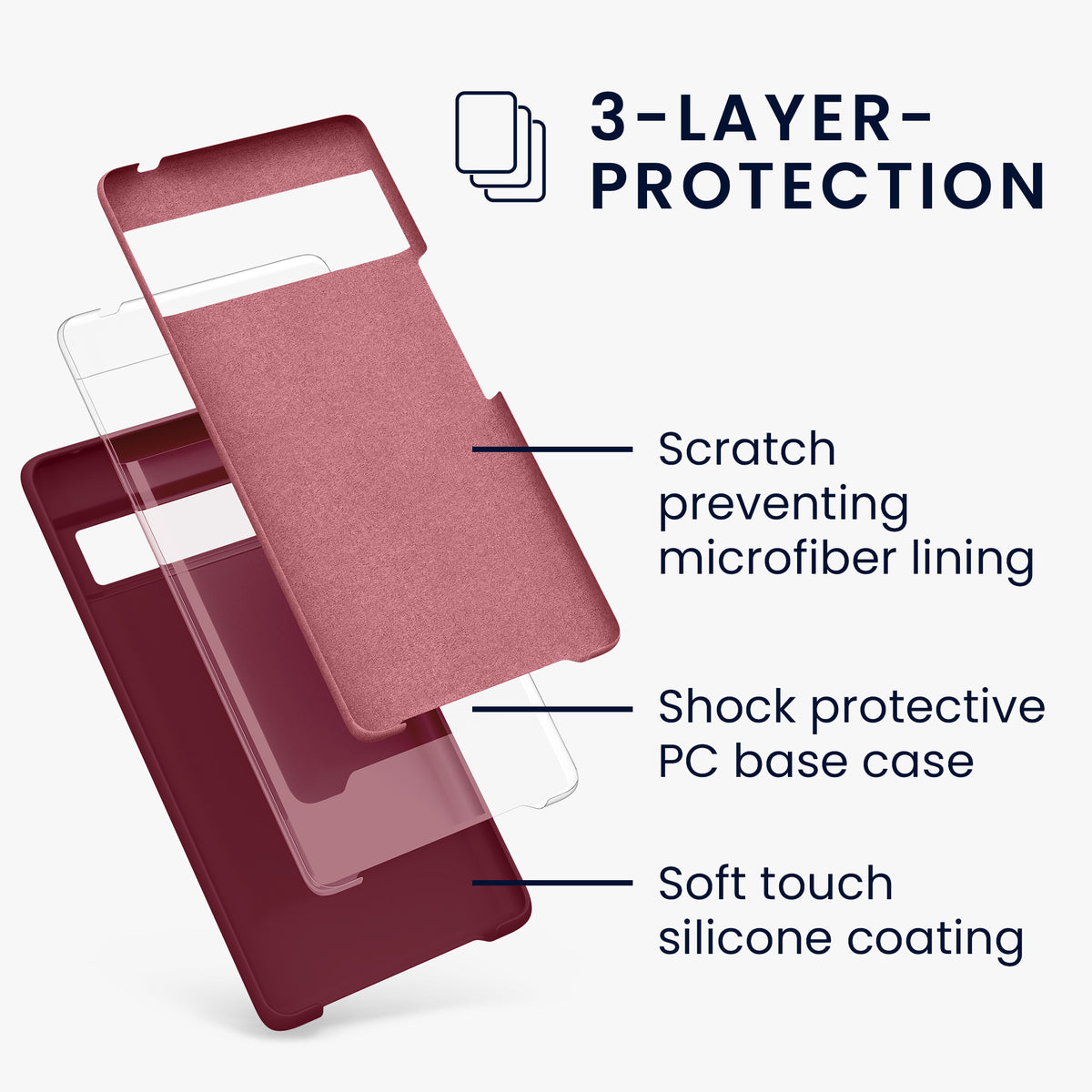 Google Pixel 6 Pro Silicone Phone Case Matte