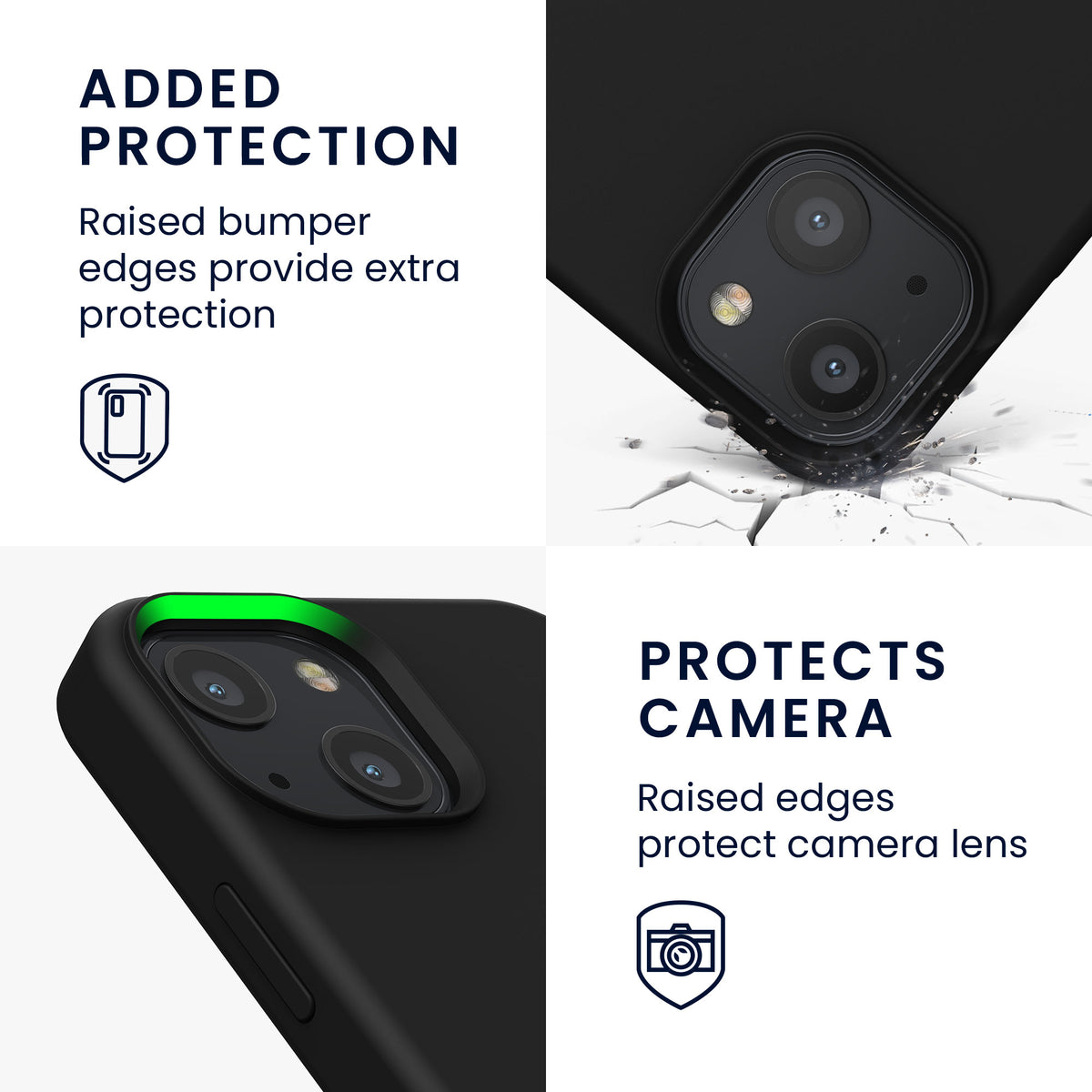 kwmobile Phone Case for iPhone 13 mini Case, for iPhone 13 mini Cover - Silicone Case - Wireless Charging