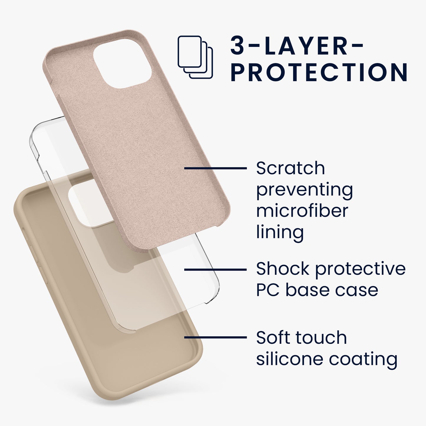 kwmobile Phone Case for iPhone 13 mini Case, for iPhone 13 mini Cover - Silicone Case - Wireless Charging