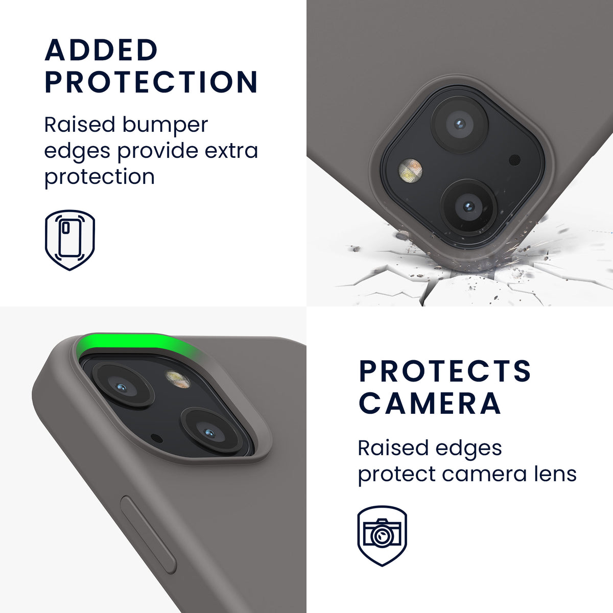 kwmobile Phone Case for iPhone 13 mini Case, for iPhone 13 mini Cover - Silicone Case - Wireless Charging
