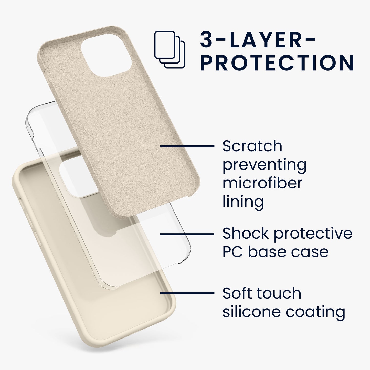 kwmobile Phone Case for iPhone 13 mini Case, for iPhone 13 mini Cover - Silicone Case - Wireless Charging