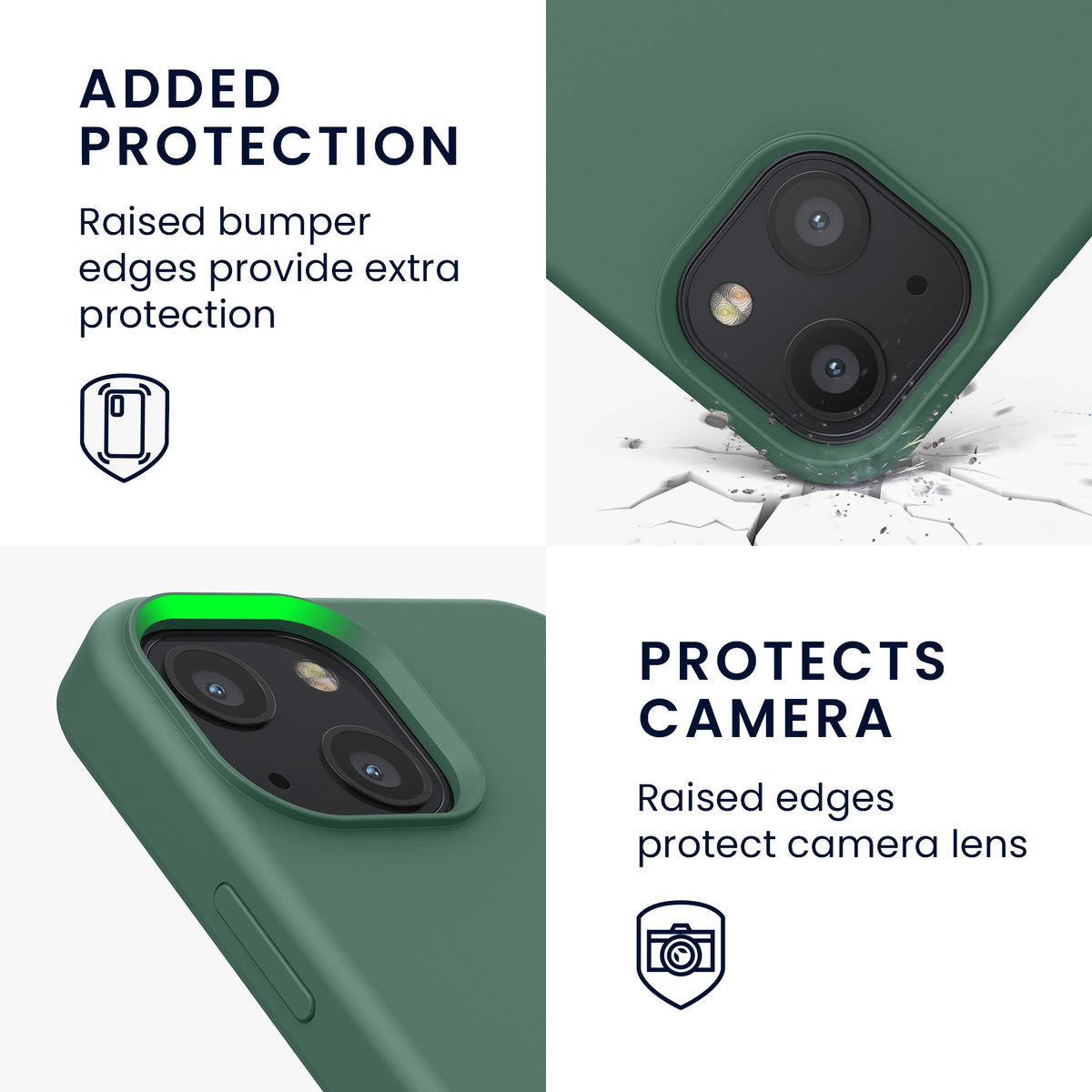 kwmobile Phone Case for iPhone 13 mini Case, for iPhone 13 mini Cover - Silicone Case - Wireless Charging