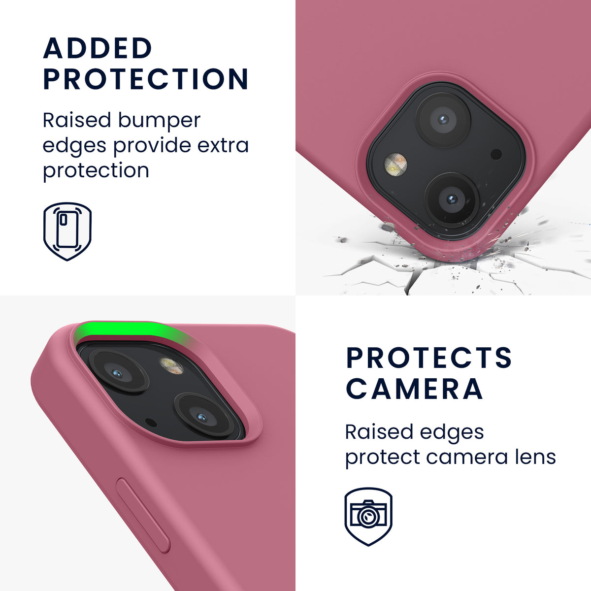 kwmobile Phone Case for iPhone 13 mini Case, for iPhone 13 mini Cover - Silicone Case - Wireless Charging