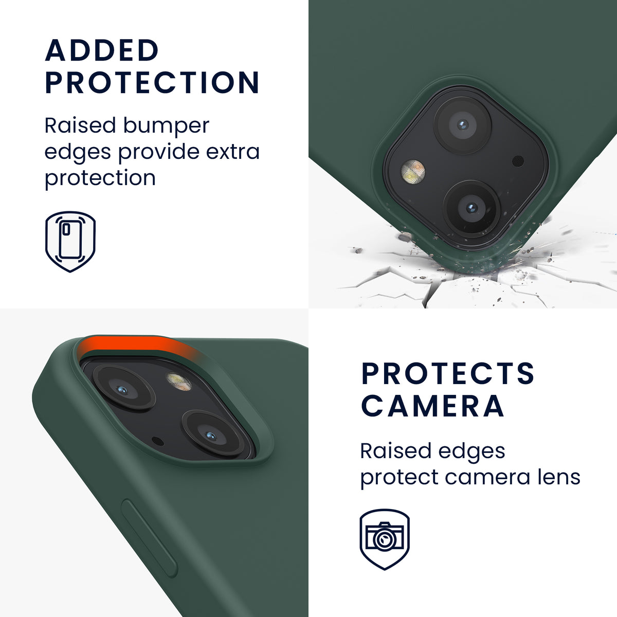 kwmobile Phone Case for iPhone 13 mini Case, for iPhone 13 mini Cover - Silicone Case - Wireless Charging