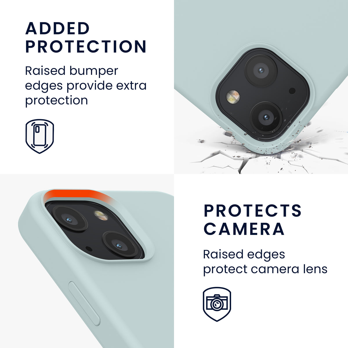 kwmobile Phone Case for iPhone 13 mini Case, for iPhone 13 mini Cover - Silicone Case - Wireless Charging