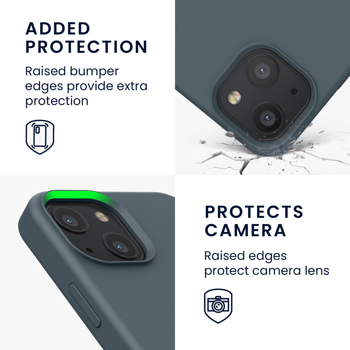 kwmobile Phone Case for iPhone 13 mini Case, for iPhone 13 mini Cover - Silicone Case - Wireless Charging
