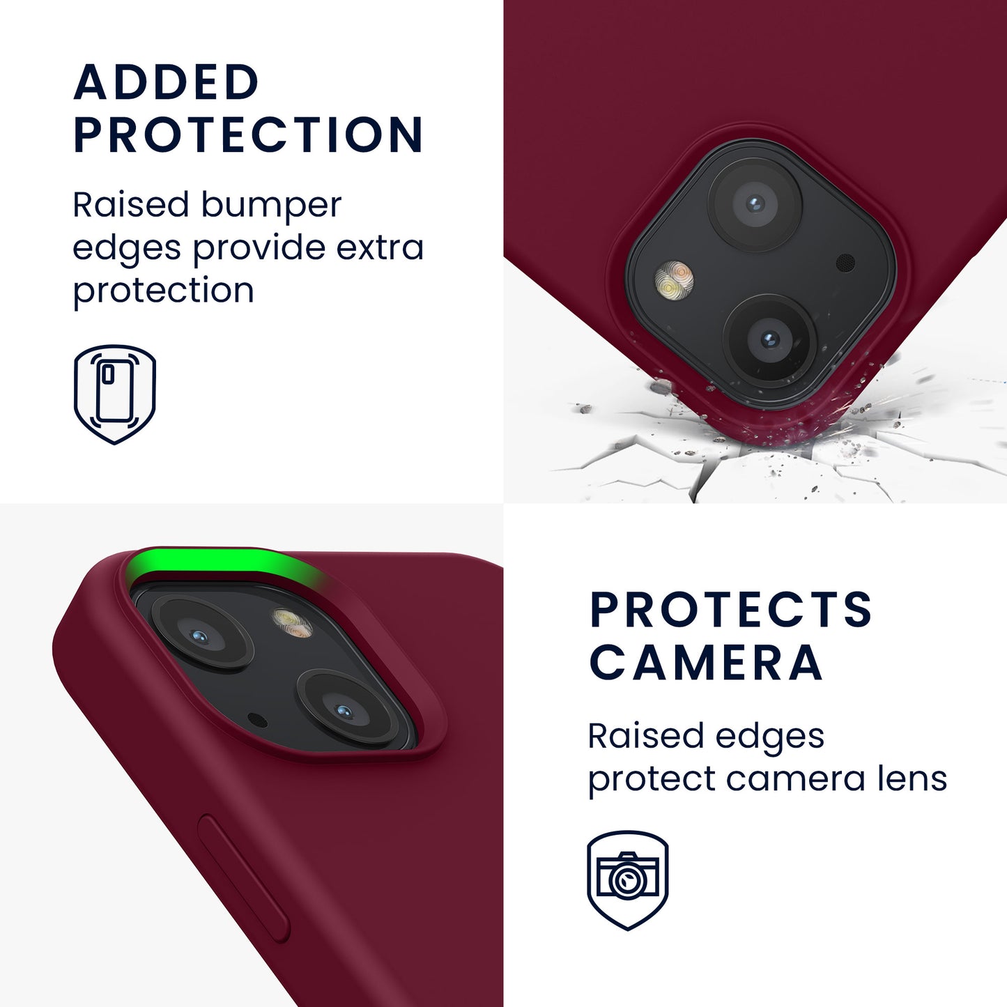 kwmobile Phone Case for iPhone 13 mini Case, for iPhone 13 mini Cover - Silicone Case - Wireless Charging