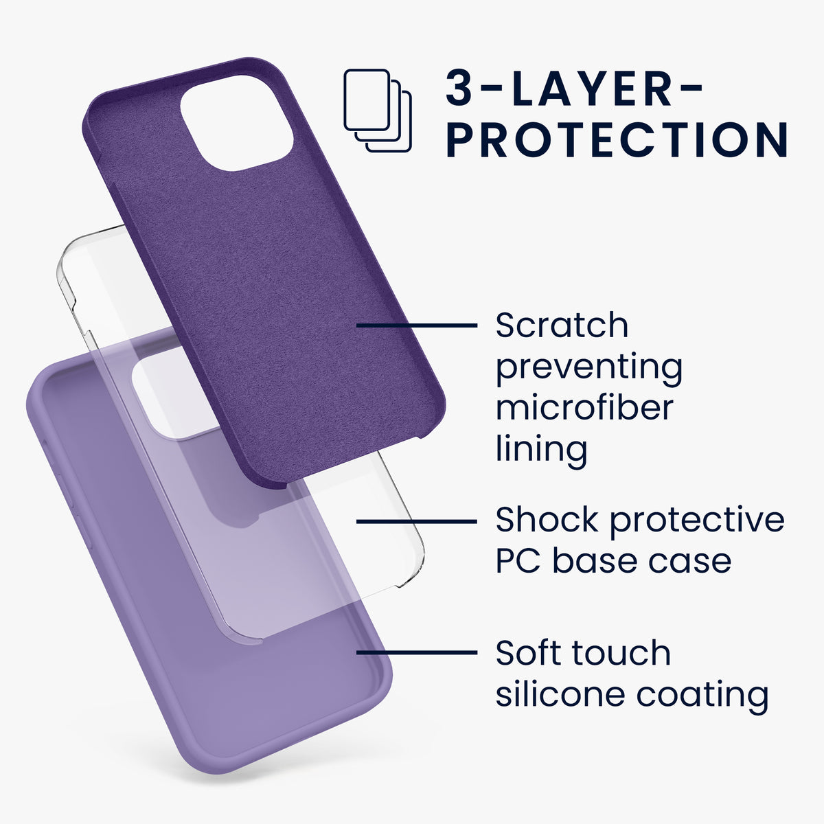 kwmobile Phone Case for iPhone 13 mini Case, for iPhone 13 mini Cover - Silicone Case - Wireless Charging
