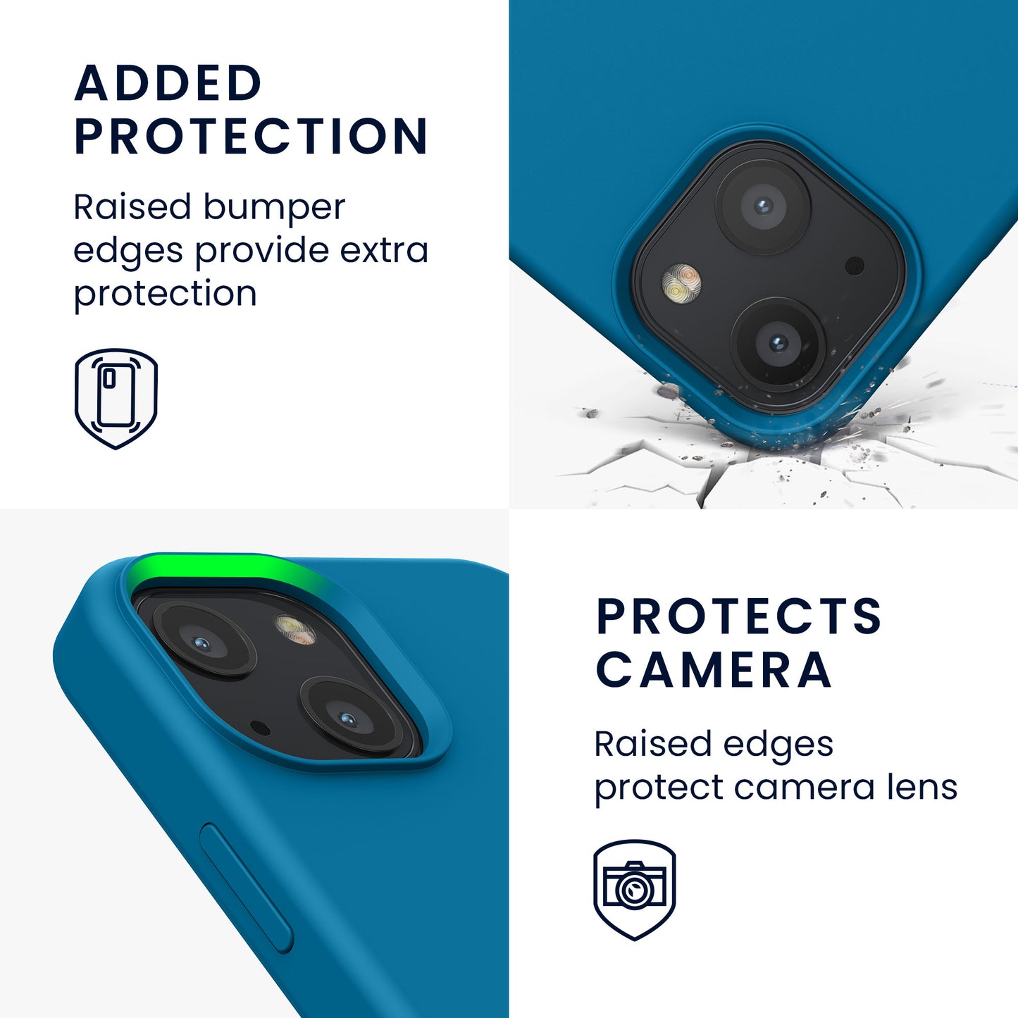 kwmobile Phone Case for iPhone 13 mini Case, for iPhone 13 mini Cover - Silicone Case - Wireless Charging