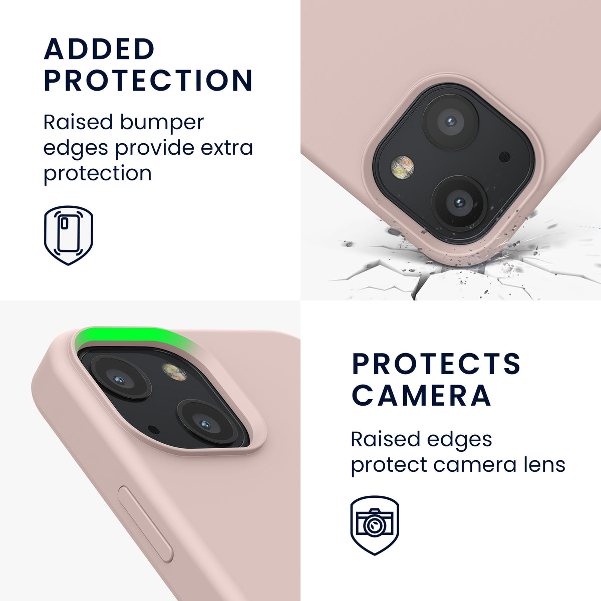kwmobile Phone Case for iPhone 13 mini Case, for iPhone 13 mini Cover - Silicone Case - Wireless Charging