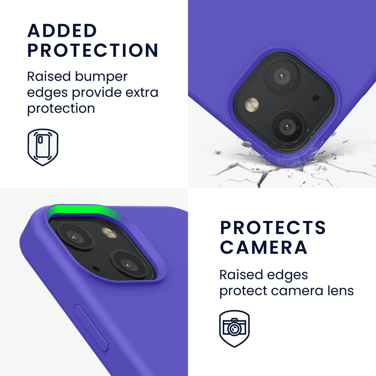 kwmobile Phone Case for iPhone 13 mini Case, for iPhone 13 mini Cover - Silicone Case - Wireless Charging