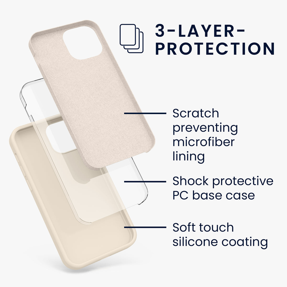 kwmobile Phone Case for iPhone 13 mini Case, for iPhone 13 mini Cover - Silicone Case - Wireless Charging