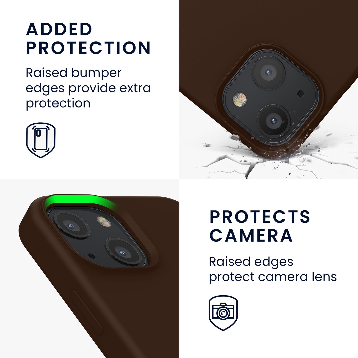 kwmobile Phone Case for iPhone 13 mini Case, for iPhone 13 mini Cover - Silicone Case - Wireless Charging