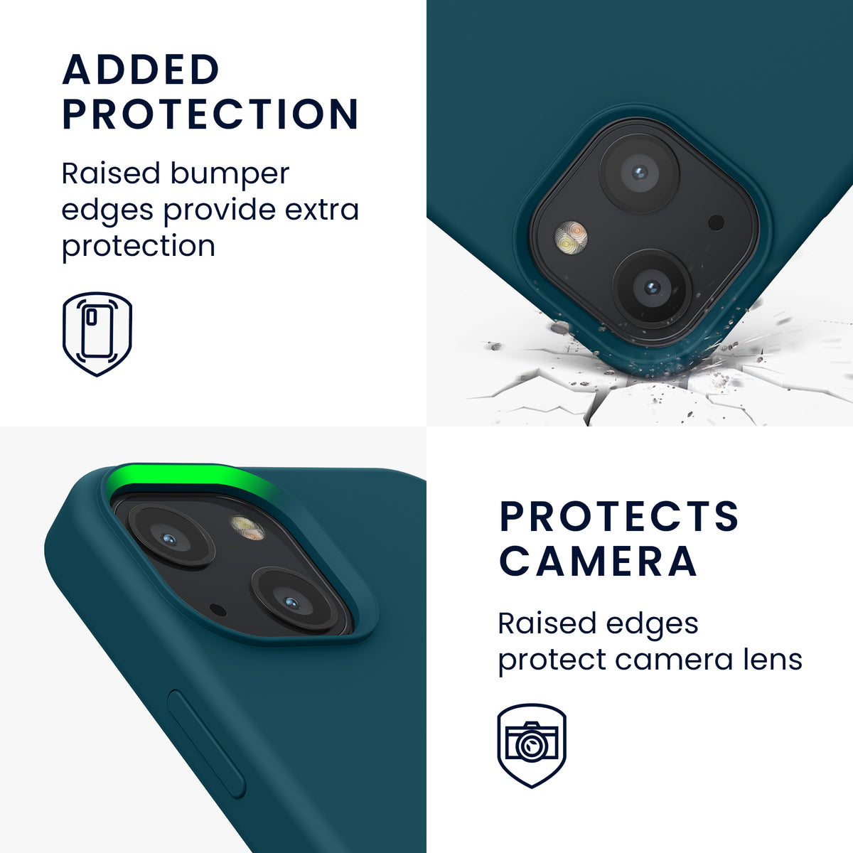 kwmobile Phone Case for iPhone 13 mini Case, for iPhone 13 mini Cover - Silicone Case - Wireless Charging