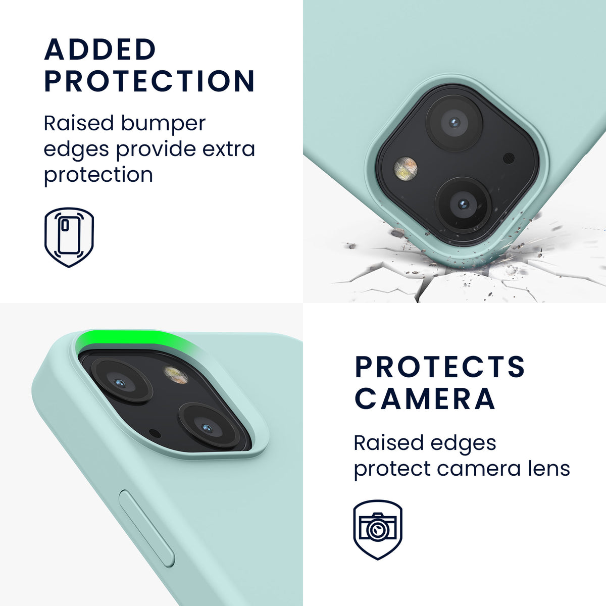 kwmobile Phone Case for iPhone 13 mini Case, for iPhone 13 mini Cover - Silicone Case - Wireless Charging