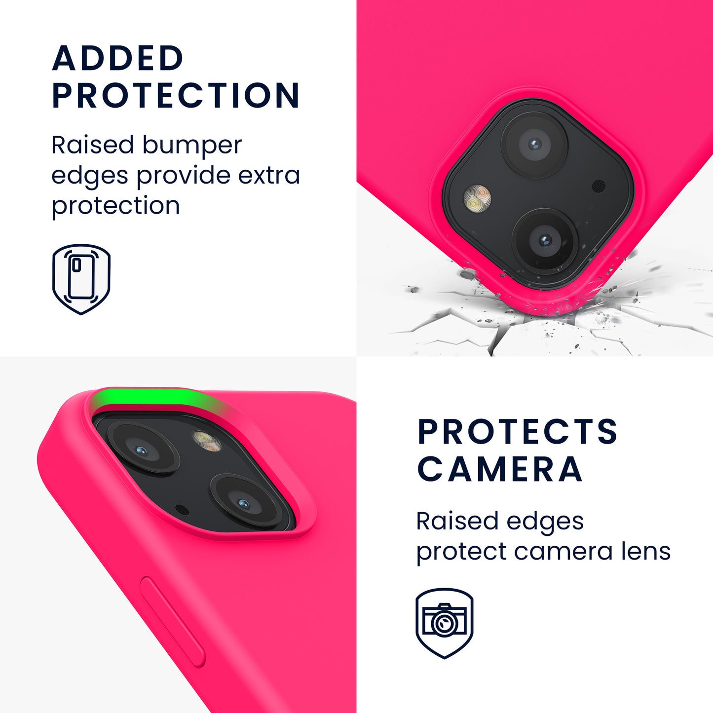 kwmobile Phone Case for iPhone 13 mini Case, for iPhone 13 mini Cover - Silicone Case - Wireless Charging