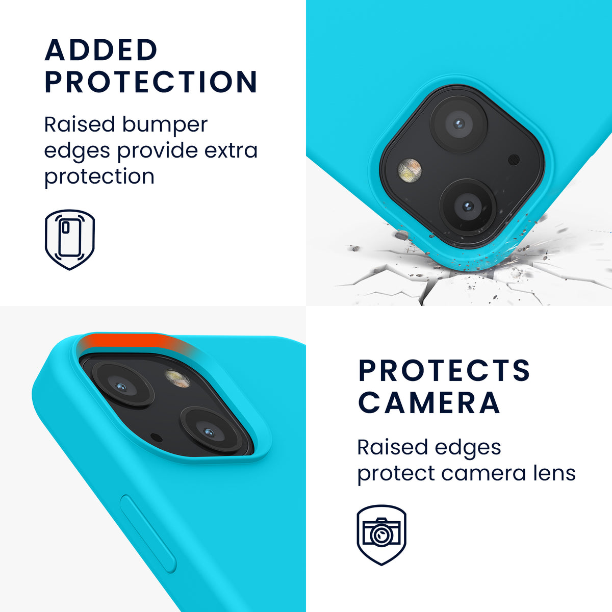 kwmobile Phone Case for iPhone 13 mini Case, for iPhone 13 mini Cover - Silicone Case - Wireless Charging