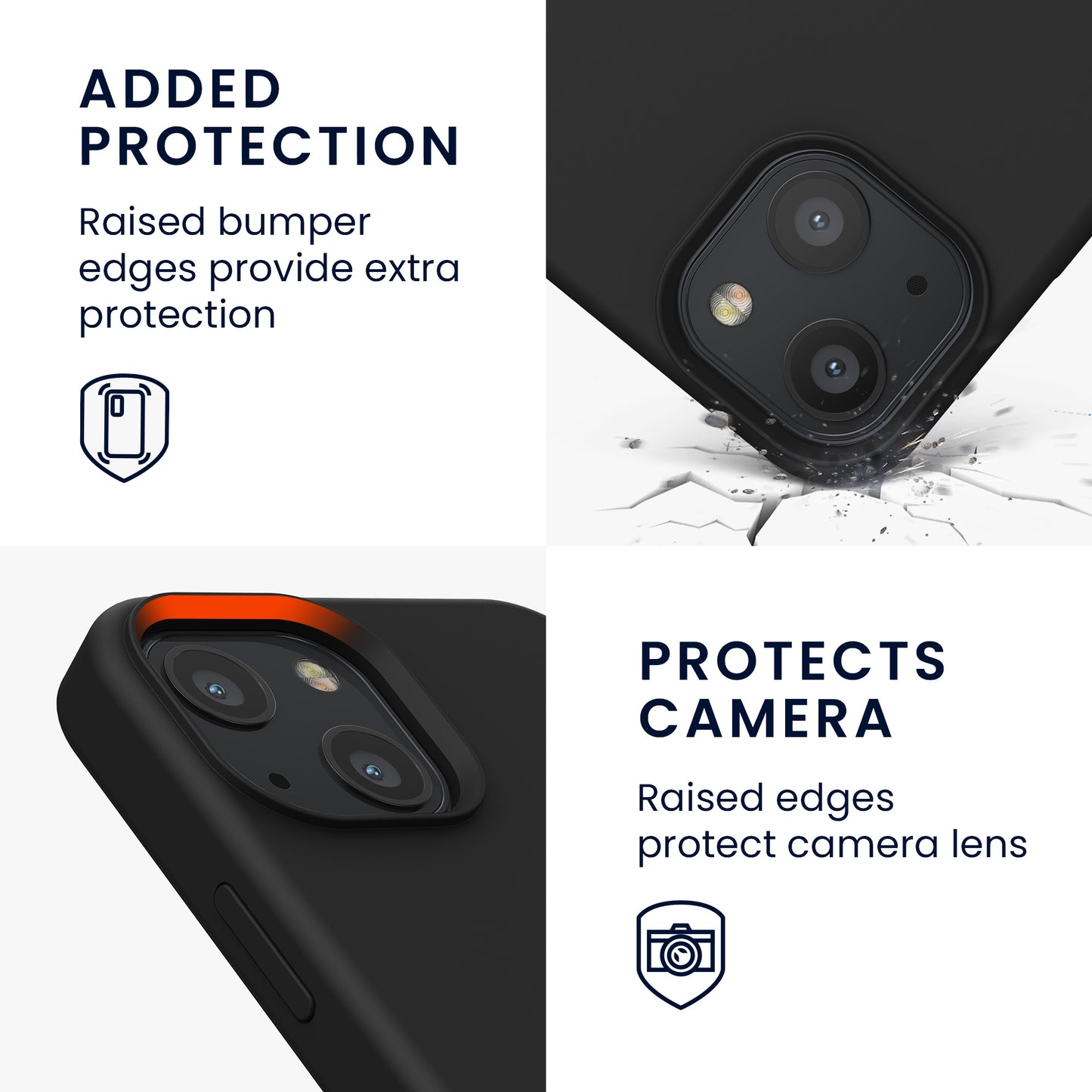 kwmobile Phone Case for iPhone 13 mini Case, for iPhone 13 mini Cover - Silicone Case - Wireless Charging