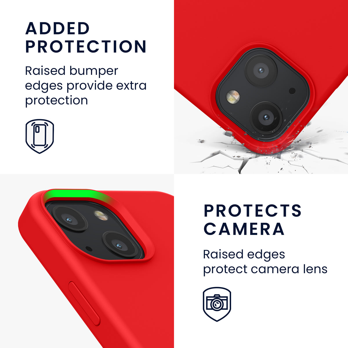kwmobile Phone Case for iPhone 13 mini Case, for iPhone 13 mini Cover - Silicone Case - Wireless Charging