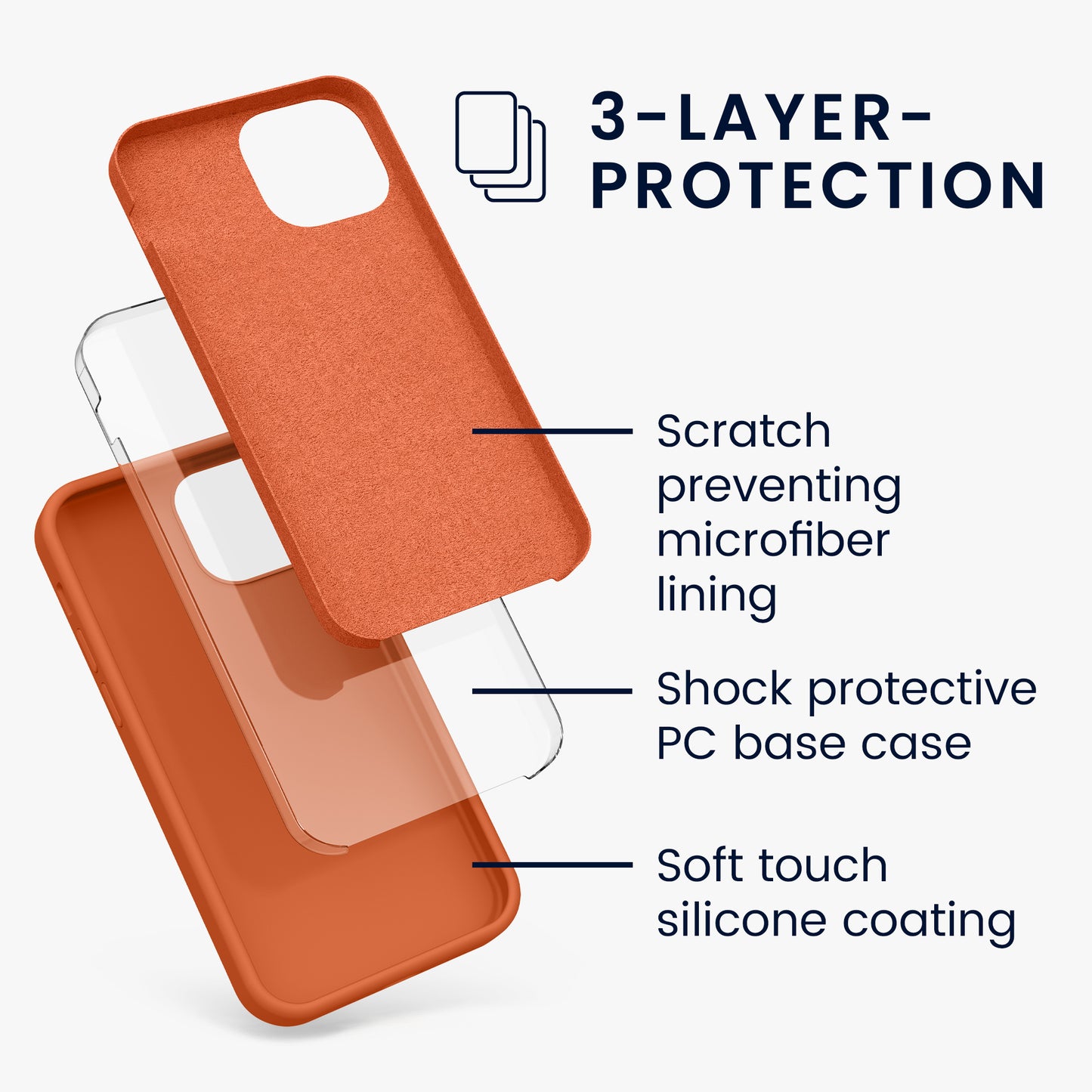 kwmobile Phone Case for iPhone 13 mini Case, for iPhone 13 mini Cover - Silicone Case - Wireless Charging