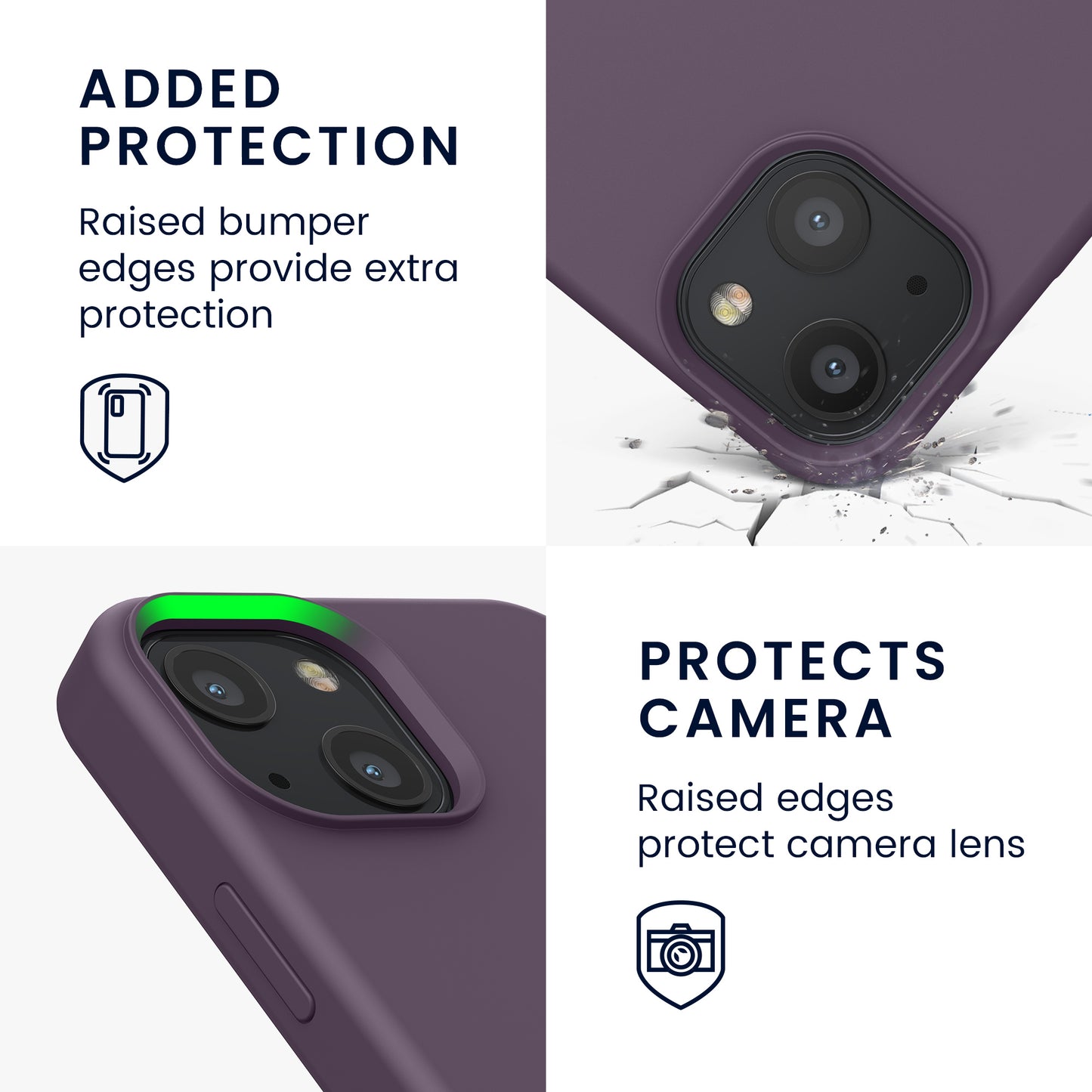 kwmobile Phone Case for iPhone 13 mini Case, for iPhone 13 mini Cover - Silicone Case - Wireless Charging