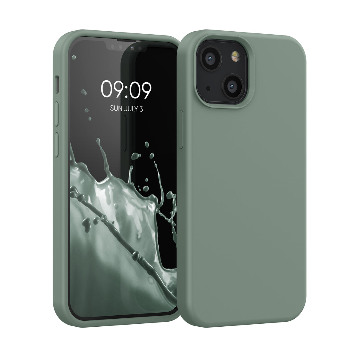 kwmobile Phone Case for iPhone 13 mini Case, for iPhone 13 mini Cover - Silicone Case - Wireless Charging