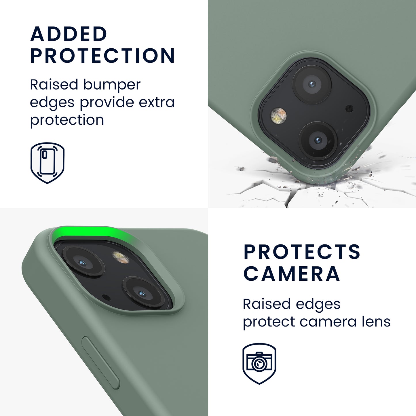 kwmobile Phone Case for iPhone 13 mini Case, for iPhone 13 mini Cover - Silicone Case - Wireless Charging